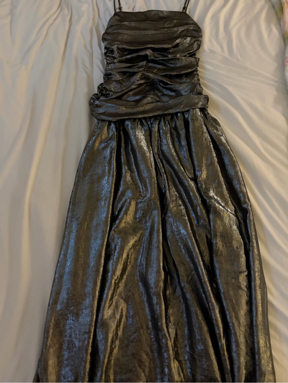 LaMaise Silver Maxi Dress